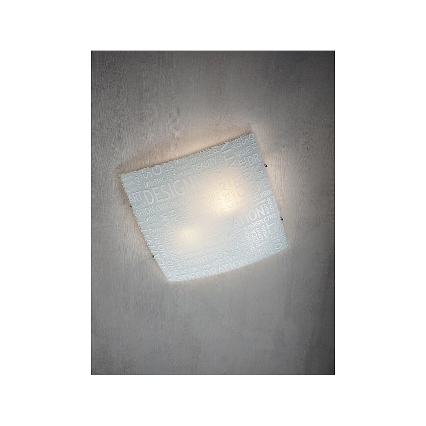 Redo 05-818 - Plafoniera NOTES 2xE27/42W/230V 39x39 cm bianca