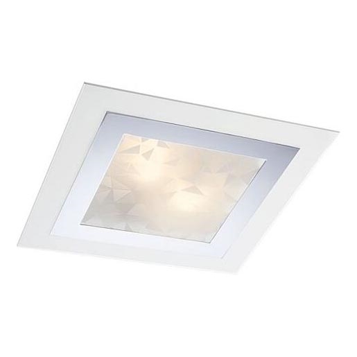 Redo 05-828 - Plafoniera SPECTRE 1xE14/28W/230V 30x30 cm cromo lucido/bianco