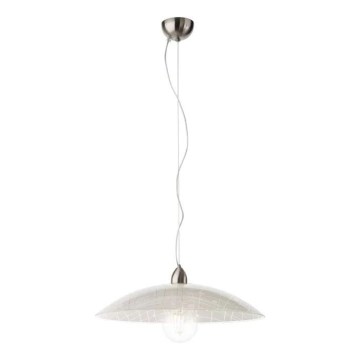 Redo 05-891 - Lampadario a sospensione con filo GRAF 1xE27/42W/230V diametro 40 cm bianco