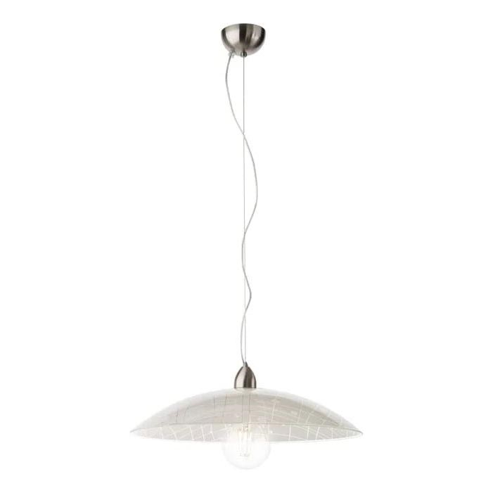 Redo 05-891 - Lampadario a sospensione con filo GRAF 1xE27/42W/230V diametro 40 cm bianco