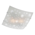 Redo 05-905 - Plafoniera ISIDE 2xE27/42W/230V 39x39 cm trasparente