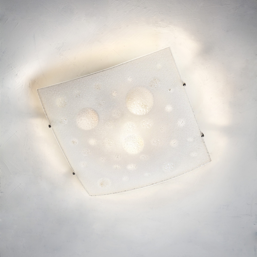 Redo 05-905 - Plafoniera ISIDE 2xE27/42W/230V 39x39 cm trasparente