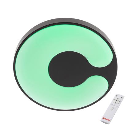 Redo 05-927 - LED RGBW Plafoniera dimmerabile BIGSI LED/48W/230V 3000-6500K Ø 50 cm nero + telecomando