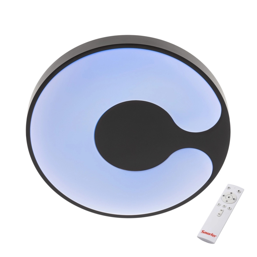 Redo 05-927 - LED RGBW Plafoniera dimmerabile BIGSI LED/48W/230V 3000-6500K Ø 50 cm nero + telecomando