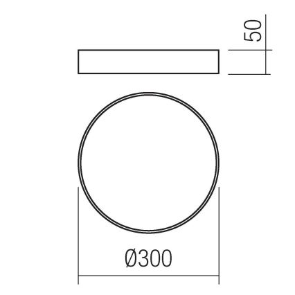 Redo 05-928 - Plafoniera LED KNOB LED/24W/230V 3000K-6500K 30 cm bianco