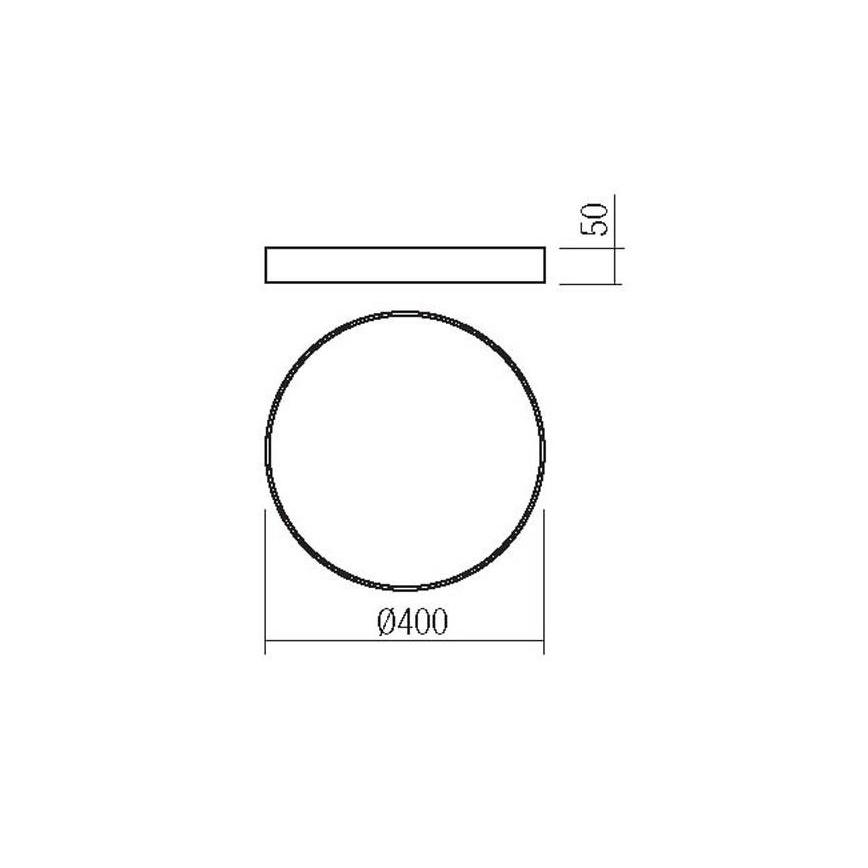 Redo 05-932 - Plafoniera LED KNOB LED/36W/230V 3000K-6500K 40 cm oro