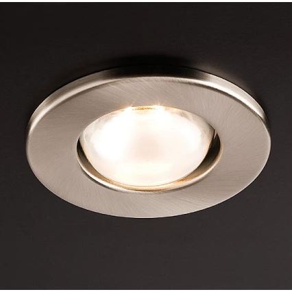 Redo 70215 - Plafoniera da incasso per controsoffitto FR 1xE14/30W/230V cromo opaco