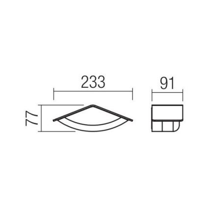 Redo 90001 - Applique a LED da esterno CHALET 1xLED/8W/230V IP54