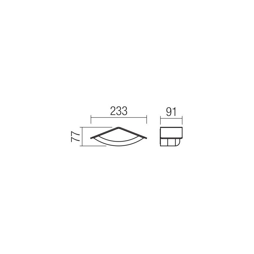 Redo 90001 - Applique a LED da esterno CHALET 1xLED/8W/230V IP54