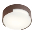 Redo 90004 - Plafoniera LED da esterno SKOR LED/12W/230V diametro 15 cm IP54 marrone
