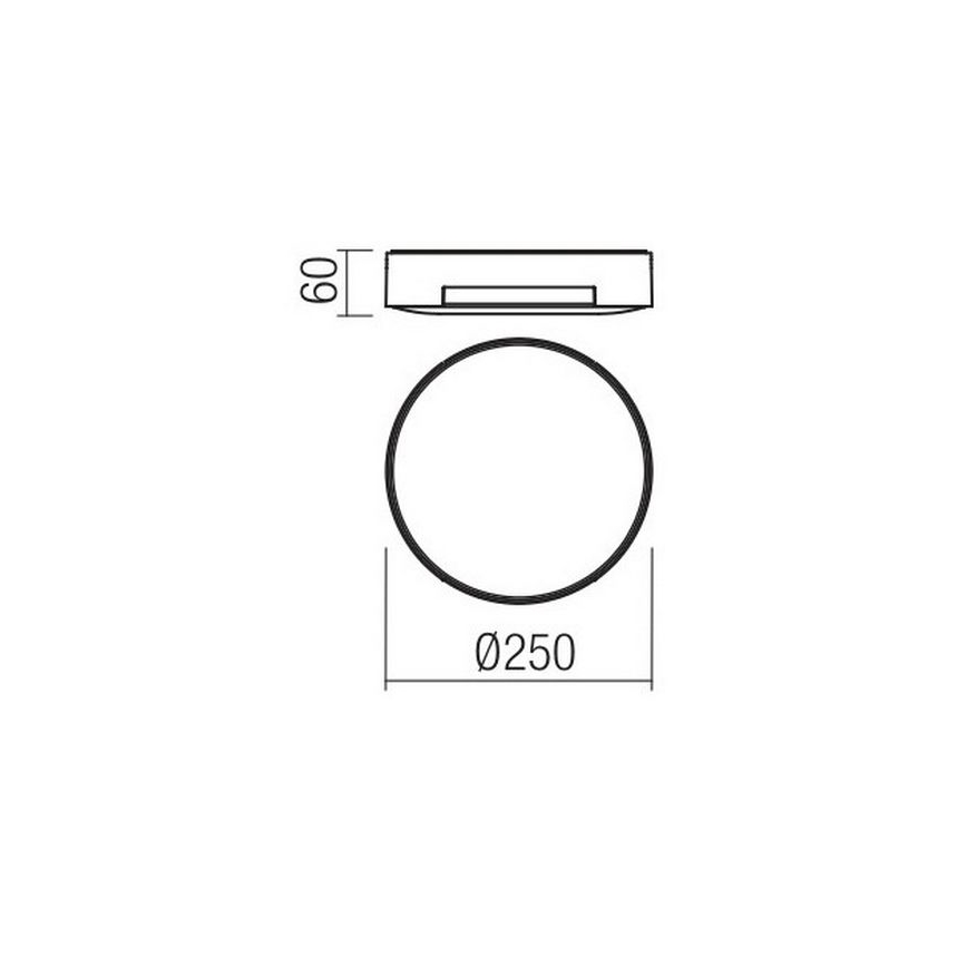 Redo 90005 - Plafoniera LED da esterno SKOR LED/16W/230V IP54