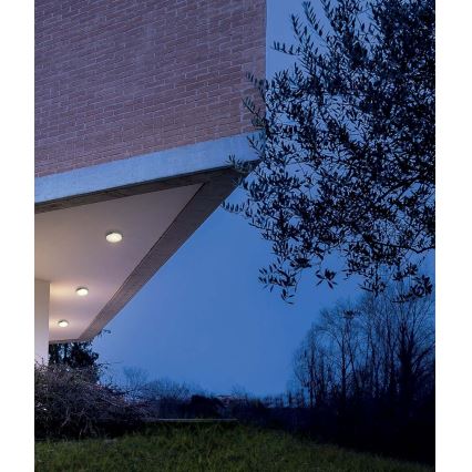 Redo 90006 - Plafoniera LED da esterno SKOR LED/16W/230V diametro 25 cm IP54 marrone