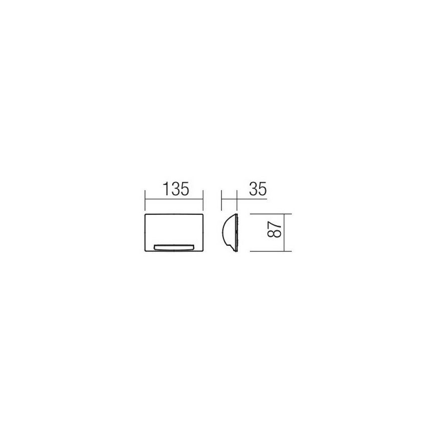 Redo 90009 - Lampada segnapasso da esterno TAMPA LED/11W/230V IP54 bianca