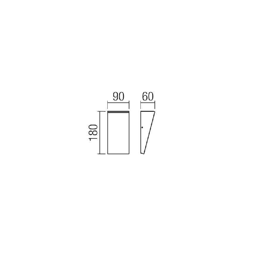 Redo 90019 - LED Applique da esterno TOKYO LED/12W/230V 3000K IP54 grigio
