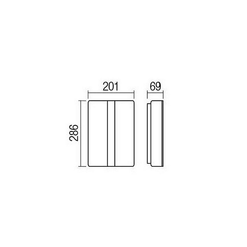Redo 90023 - Applique a LED da esterno BREDA 1xLED/12W/230V IP54