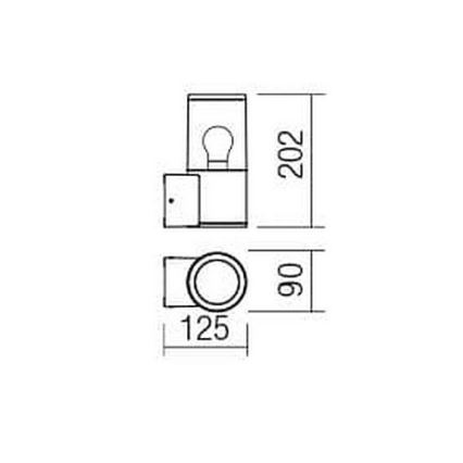 Redo 90047 - Applique per esterno FRED 1xE27/20W/230V IP54