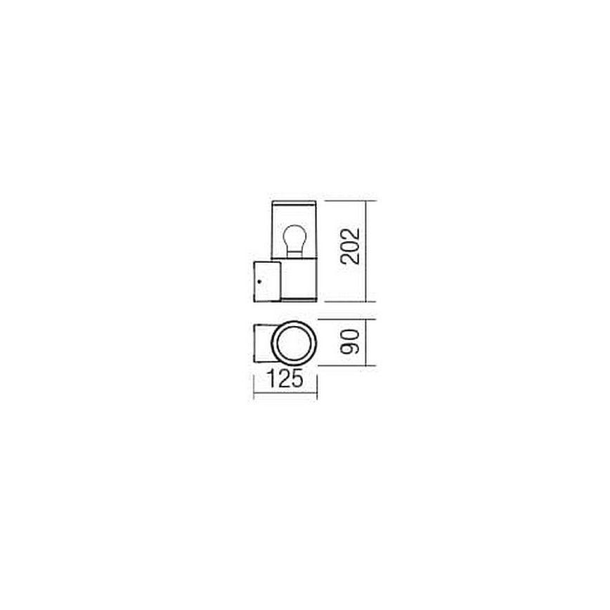 Redo 90047 - Applique per esterno FRED 1xE27/20W/230V IP54