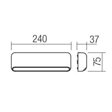 Redo 90072 - Applique LED da esterno SAPO 1xLED/5W/230V IP65