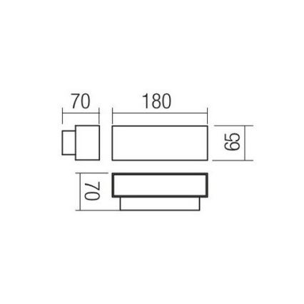 Redo 90095 - Applique da esterno PLANIT LED/10W/230V 3000K IP54 bianca