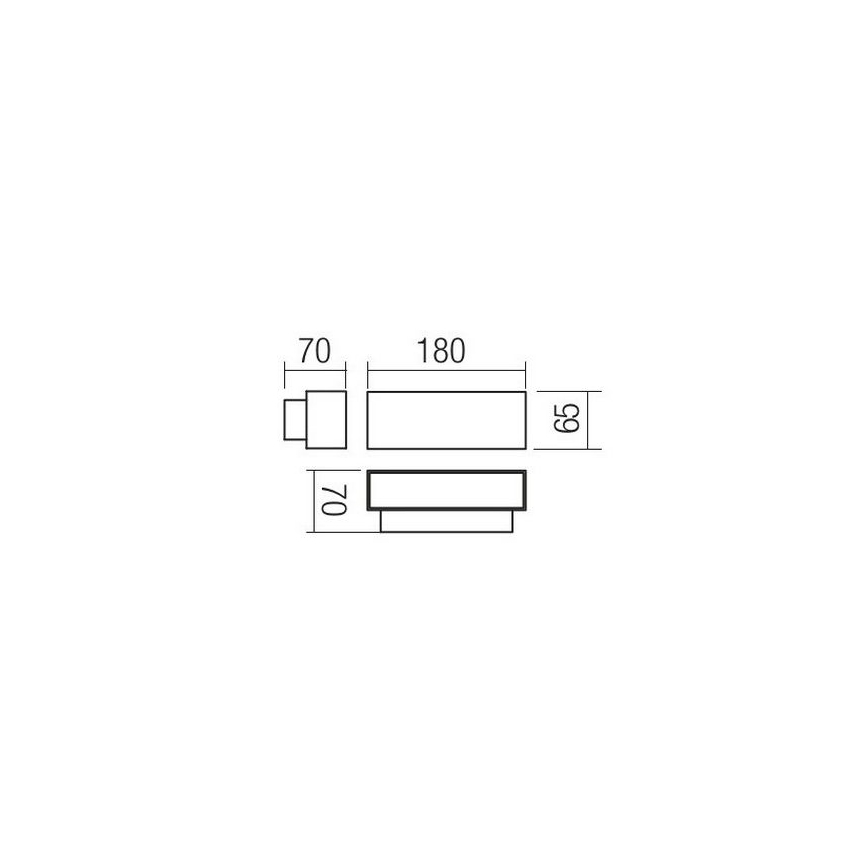 Redo 90095 - Applique da esterno PLANIT LED/10W/230V 3000K IP54 bianca