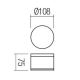 Redo 90107 - Plafoniera LED per esterni AKRON 1xLED/9W/230V IP54