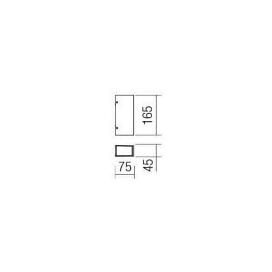 Redo 90114 - Applique a LED da esterno IVAR LED/7,6W/230V IP54 antracite