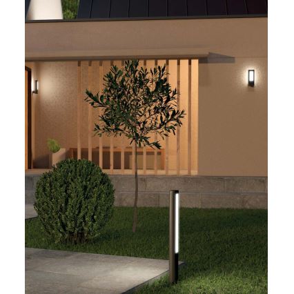 Redo 90125 - Lampada da esterno a LED DOLMEN LED/12,44W/230V IP54 antracite