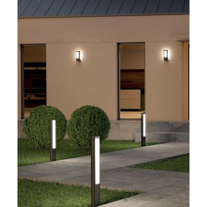 Redo 90125 - Lampada da esterno a LED DOLMEN LED/12,44W/230V IP54 antracite