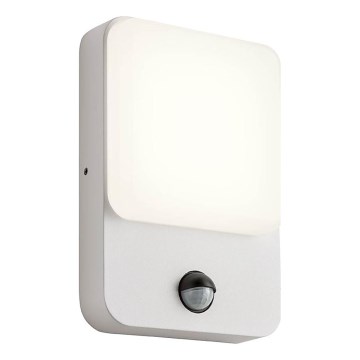Redo 90132 - Lampada da parete LED per esterni con sensore di movimento e sensore crepuscolare COLIN LED/9W/230V 4000K IP54 bianco