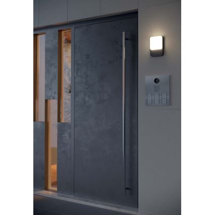 Redo 90133 - Lampada da parete LED per esterni COLIN con sensore di movimento e sensore crepuscolare LED/9W/230V 3000K IP54 antracite