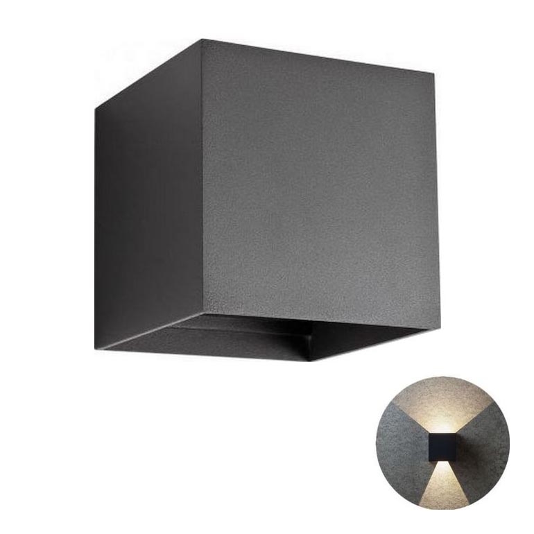 Redo 90173 - Applique a LED da esterno VARY 2xLED/6W/230V 3000K IP54 antracite