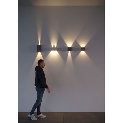 Redo 90177 - Applique a LED da esterno VARY 2xLED/6W/230V 4000K IP54 marrone
