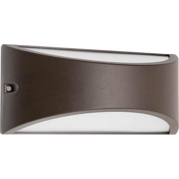 Redo 90192 - Applique a LED da esterno SCUDO LED/10W/230V 3000K IP54 marrone