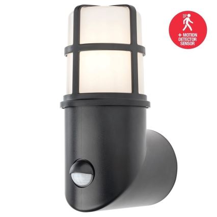 Redo 90201 - Lampada da esterno con sensore TRITON 1xE27/28W/230V IP54 nero