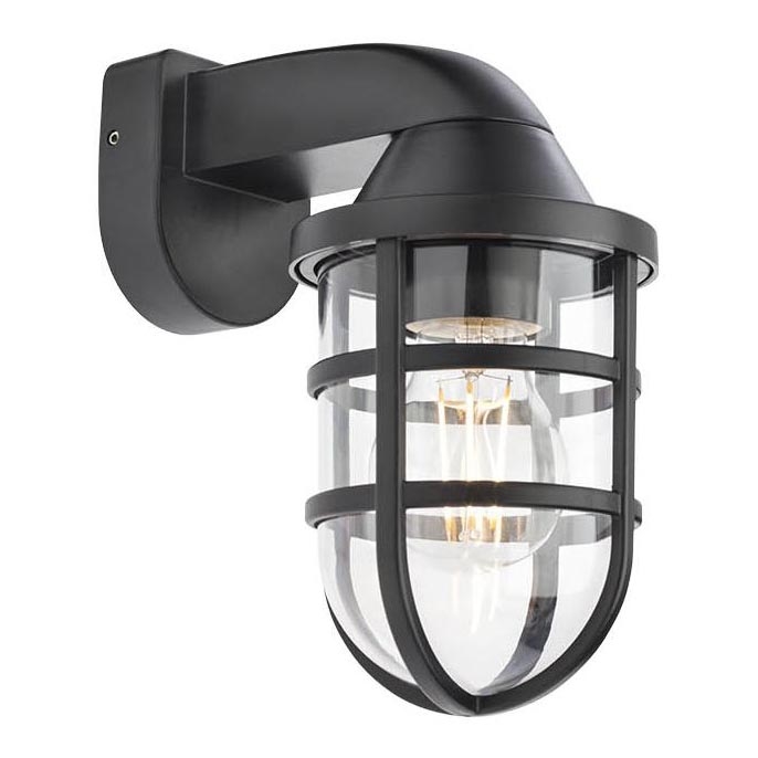 Redo 90207 - Applique da esterno CAGE 1xE27/28W/230V IP44 nero