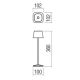 Redo 90218 - Lampada LED da esterno dimmerabile LA NUIT LED/2,2W/230V IP65 + USB