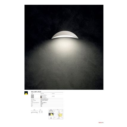 Redo 90235 - Applique da esterno PALMA LED/18W/230V 3000K IP54 antracite