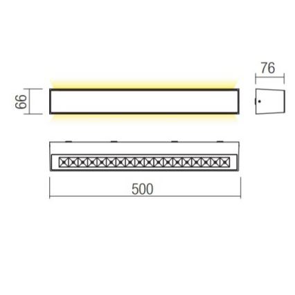 Redo 90261 - Applique da esterno AROOS LED/21W/230V 3000K IP65 marrone