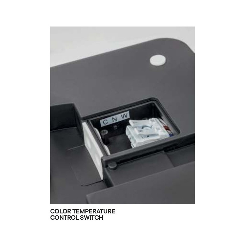 Redo 90290 - Plafoniera LED da esterno con sensore ISOLA LED/24W/230V diametro 26 cm 3000/4000/6500K IP54 antracite