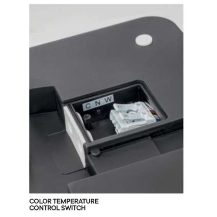 Redo 90292 - Plafoniera LED da esterno con sensore ISOLA LED/24W/230V 26x26 cm 3000/4000/6500K IP54 antracite