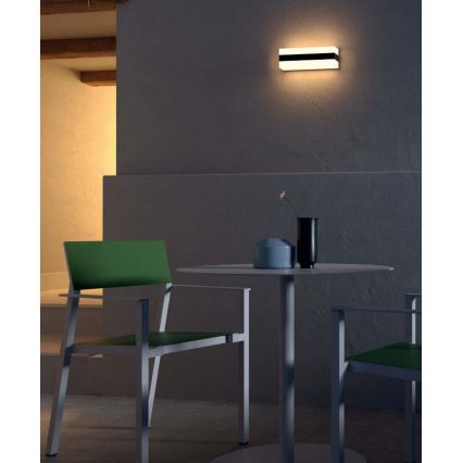 Redo 90326 - LED Applique da esterno KODIAK LED/8W/230V IP65 bianco/nero