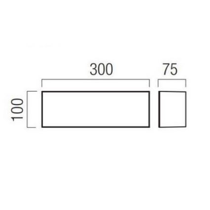 Redo 90328 - LED Applique da esterno KODIAK LED/12W/230V IP65 bianco