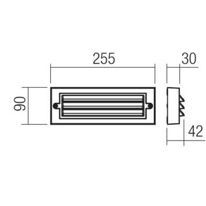 Redo 90330 - LED Applique da esterno KRUP LED/6W/230V IP65 antracite