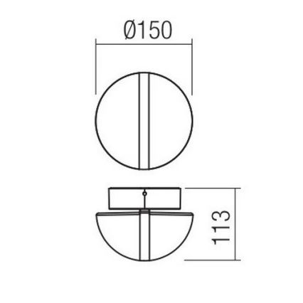 Redo 90364 - LED Applique da esterno SIERRA LED/10,8W/230V IP54