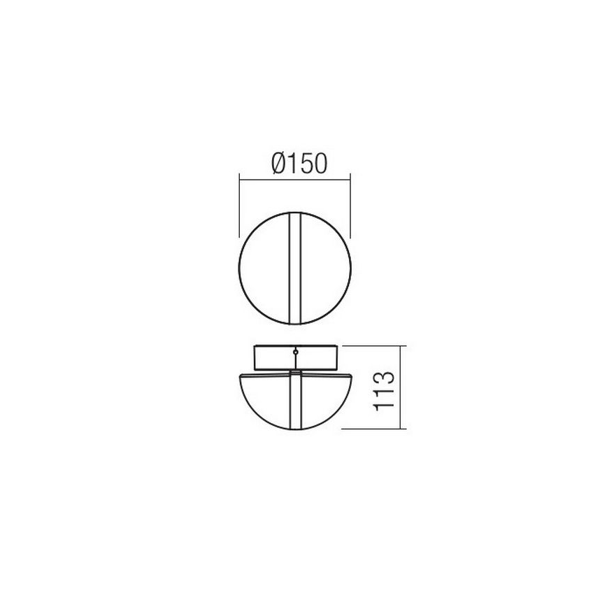 Redo 90364 - LED Applique da esterno SIERRA LED/10,8W/230V IP54