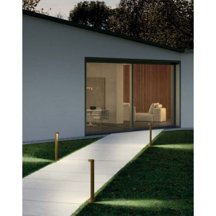 Redo 90366 - Lampada LED da esterno ZEUS LED/11,5W/230V 3000K 75 cm IP54 marrone