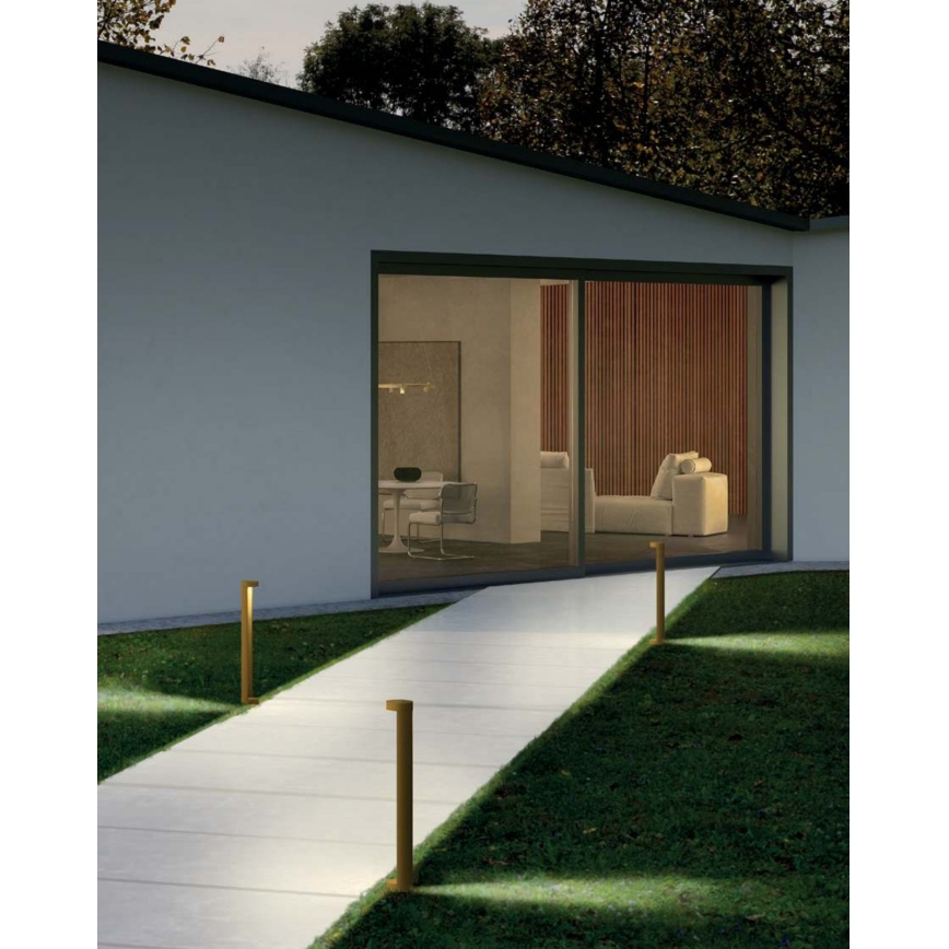 Redo 90366 - Lampada LED da esterno ZEUS LED/11,5W/230V 3000K 75 cm IP54 marrone