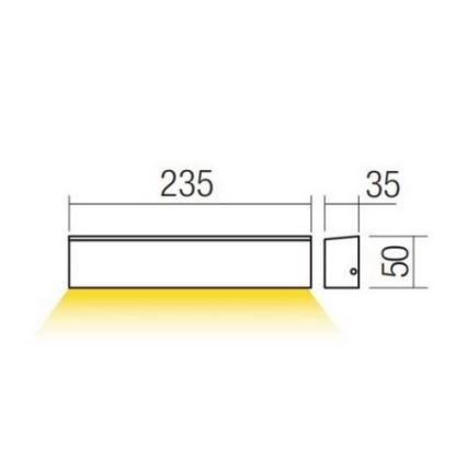 Redo 90393 - LED Applique da esterno OMNIA LED/12W/230V 3000K IP54 bianco