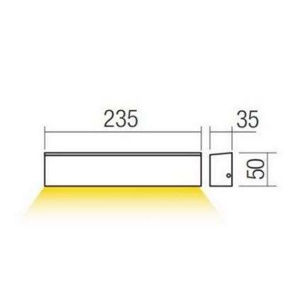 Redo 90394 - LED Applique da esterno OMNIA LED/12W/230V 3000K IP54 grigio