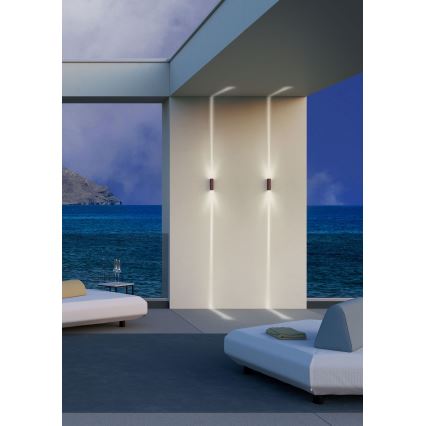 Redo 90424 - Applique a LED da esterno ACE LED/5,84W/230V 4000K IP54 marrone